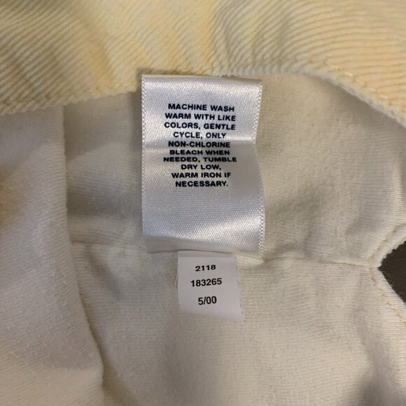 Baby Gap Corduroy Overalls Yellow Snap Leg Boys Girls Newborn NB - Picture 8 of 14